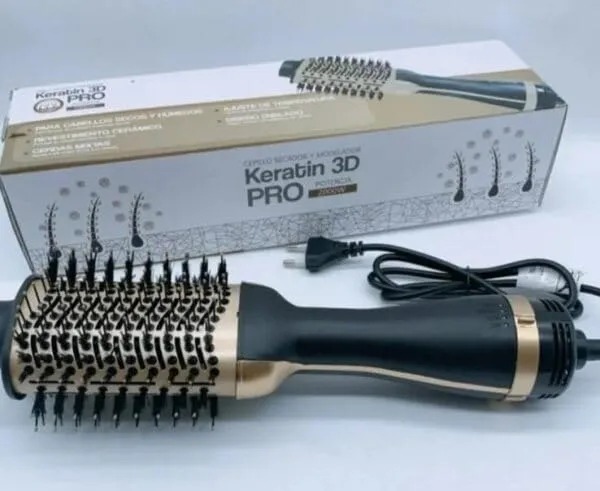 Keratin 3D Pro hair dyer Brush +(free heat protector spary) - 4